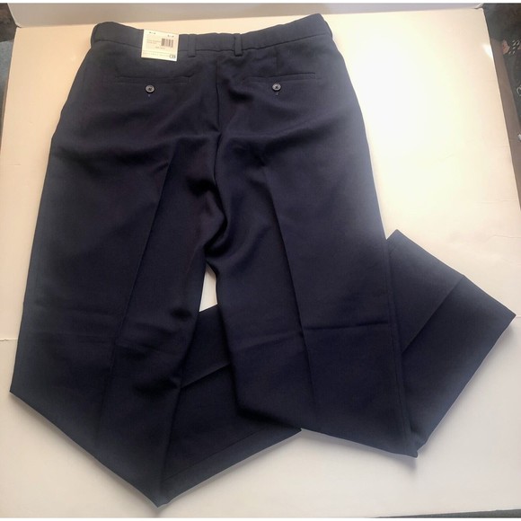 Geoffrey Beene Sz 36 X 32 Navy Blue Dress Pants NWT - Picture 2 of 7